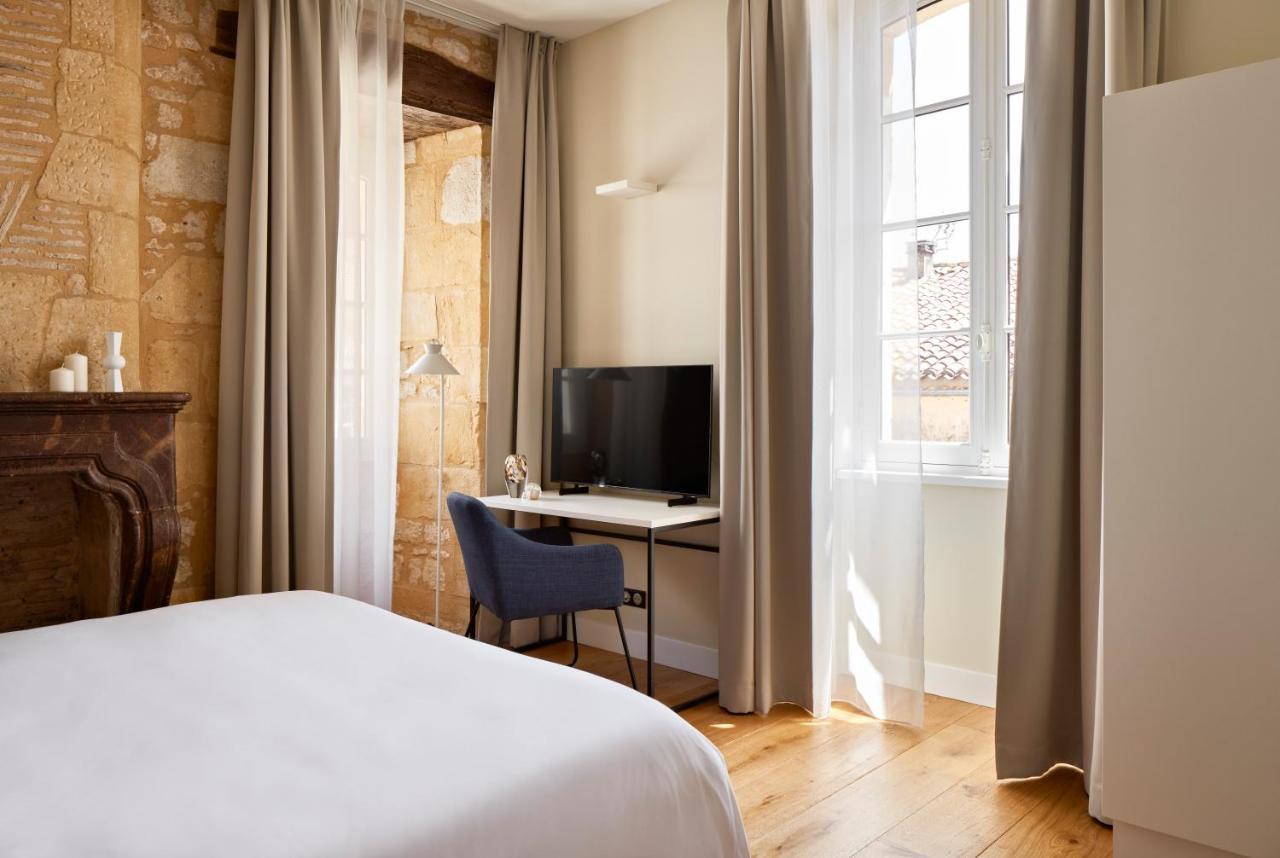 Hotel Le Chevalier Bleu Monpazier Bagian luar foto